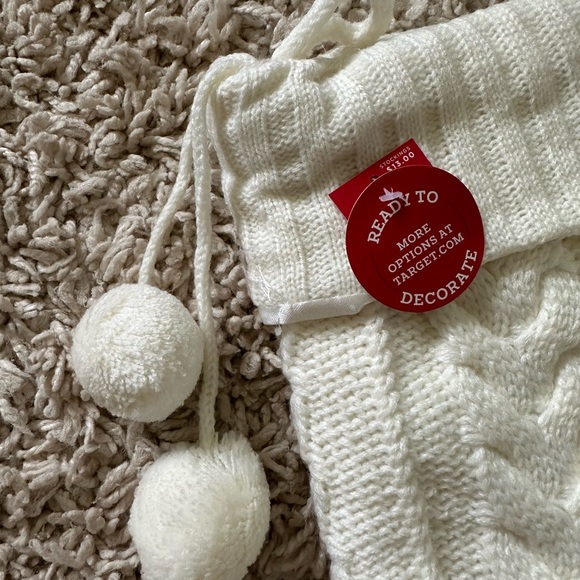 Wondershop Creamy White Knit Holiday Stocking - Picture 2 of 2